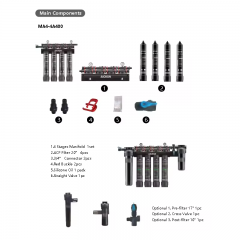 40LPM Large Flow Filtration System Water Treatment Plant Commercial Water Purifier for Business Industrial well water filtration system activated carbon water filter counter top water filter